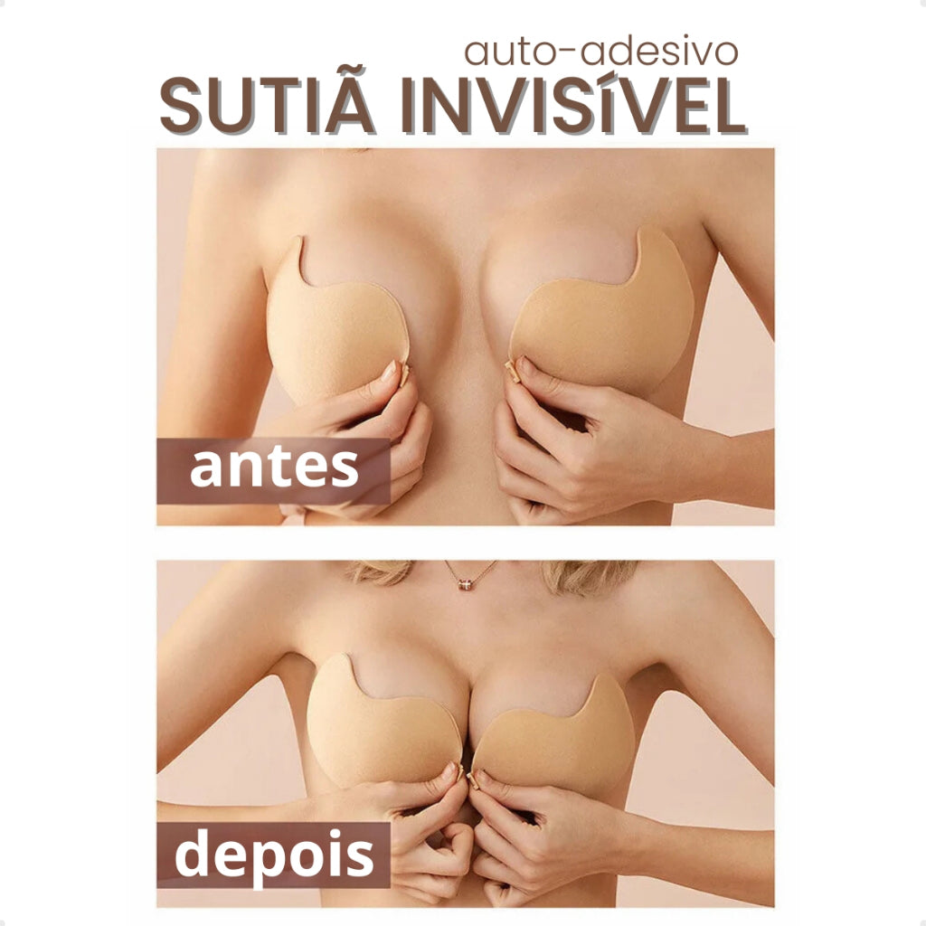 Sutiã de Silicone Sem Alças - Compre 1  e Leve 2